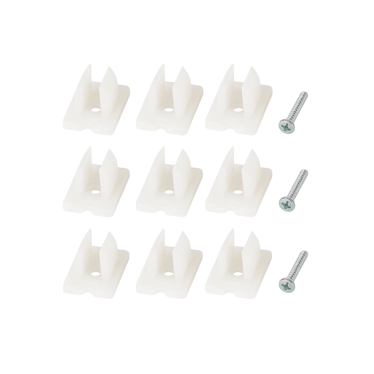 Mounting clips with screws 8 pieces           