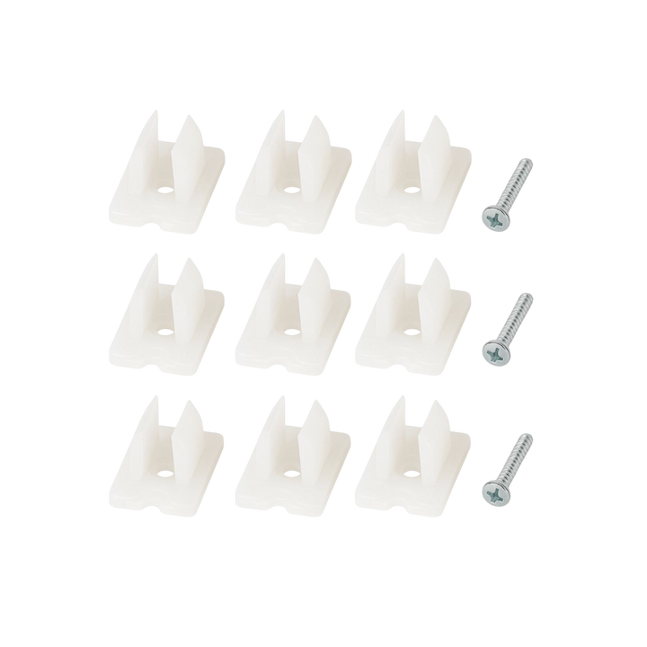 Mounting clips with screws 8 pieces           