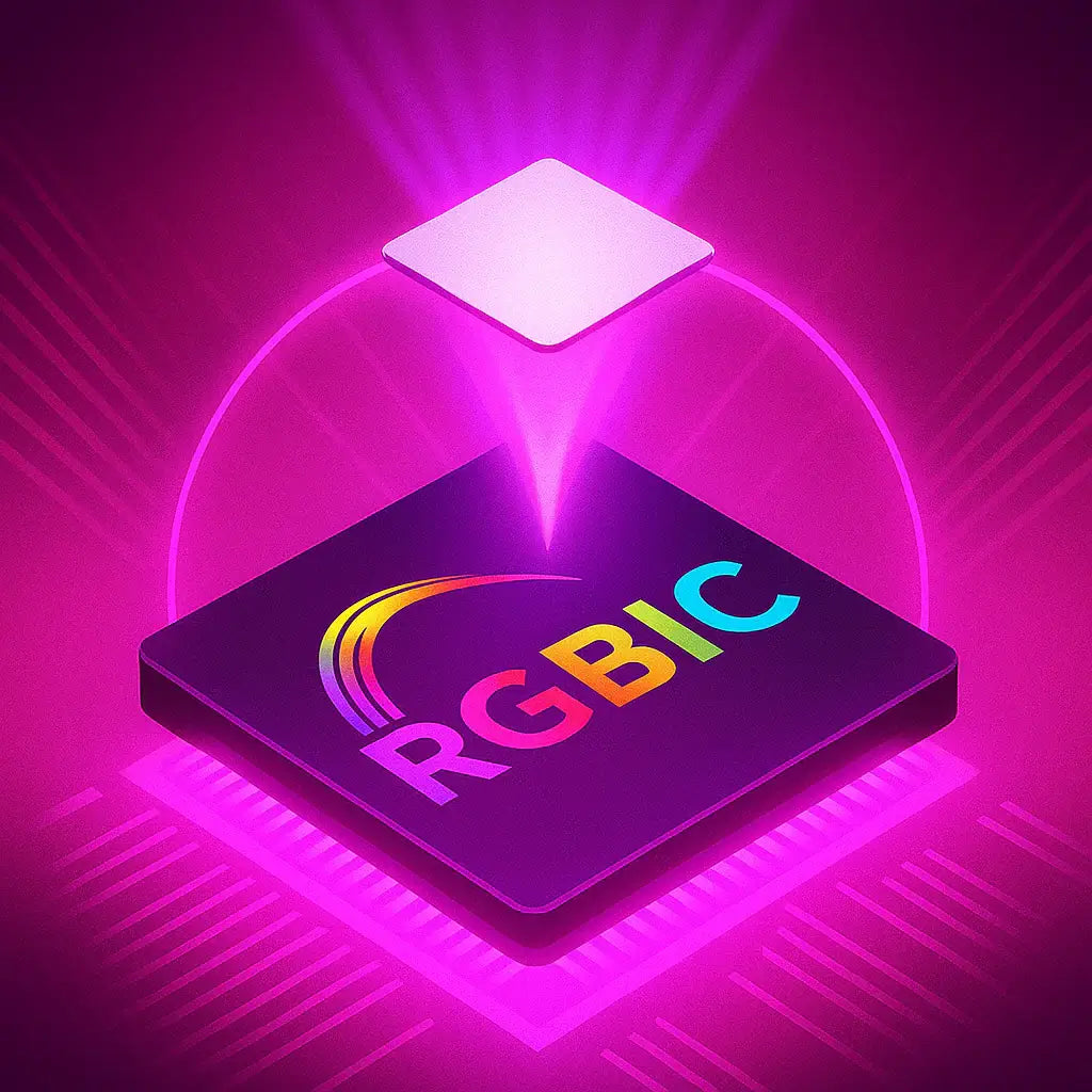 RGBIC LED controller chip for multi-color lighting and smart light control